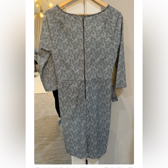 The Limited Outlet Black and White Herringbone Dress Size 12 NWT - Picture 1 of 5